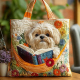 Kézzel Készült Táskák - Shih Tzu Könyvekkel és Virágokkal