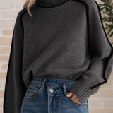 Donna | Elegáns, magas nyakú pulóver