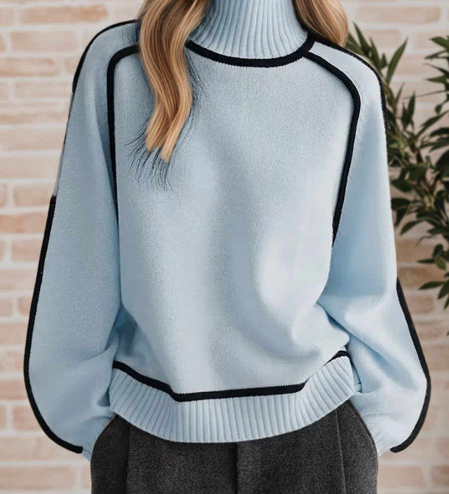 Donna | Elegáns, magas nyakú pulóver