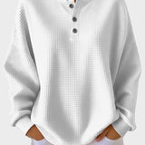Anne - Waffle anyagú Henley póló