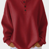 Anne - Waffle anyagú Henley póló