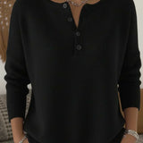 Helena | Henley gombos pulóver