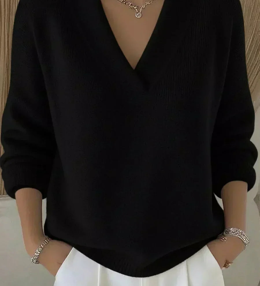 Violeta | Oversize V nyakú pulóver