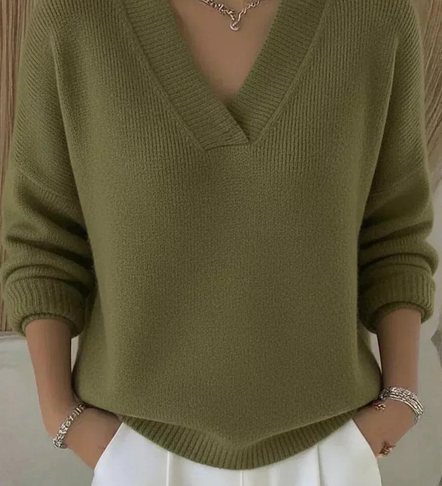 Violeta | Oversize V nyakú pulóver