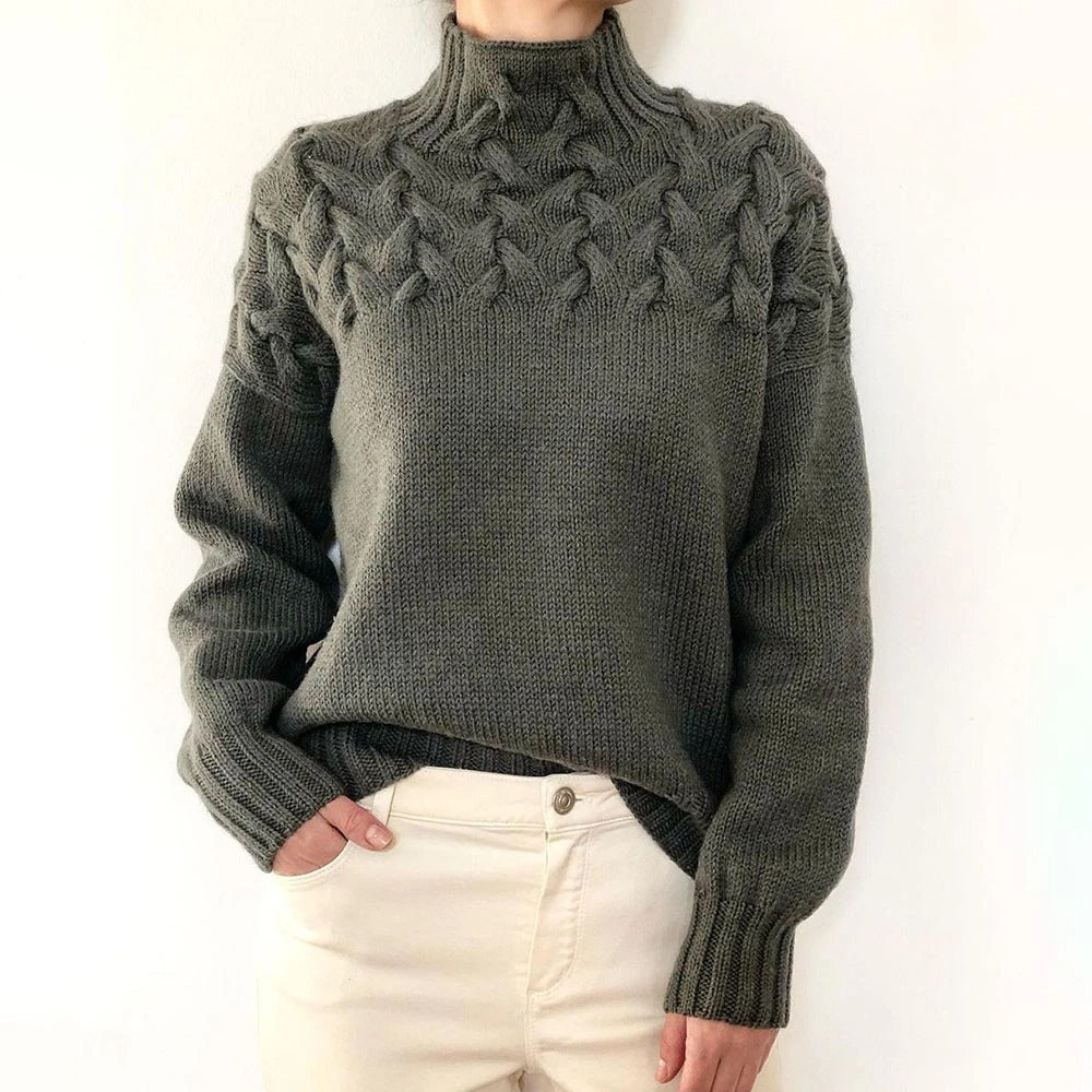 Elena | Meleg Garbós Pulóver