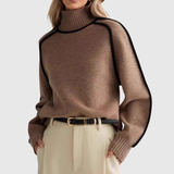 Donna | Elegáns, magas nyakú pulóver