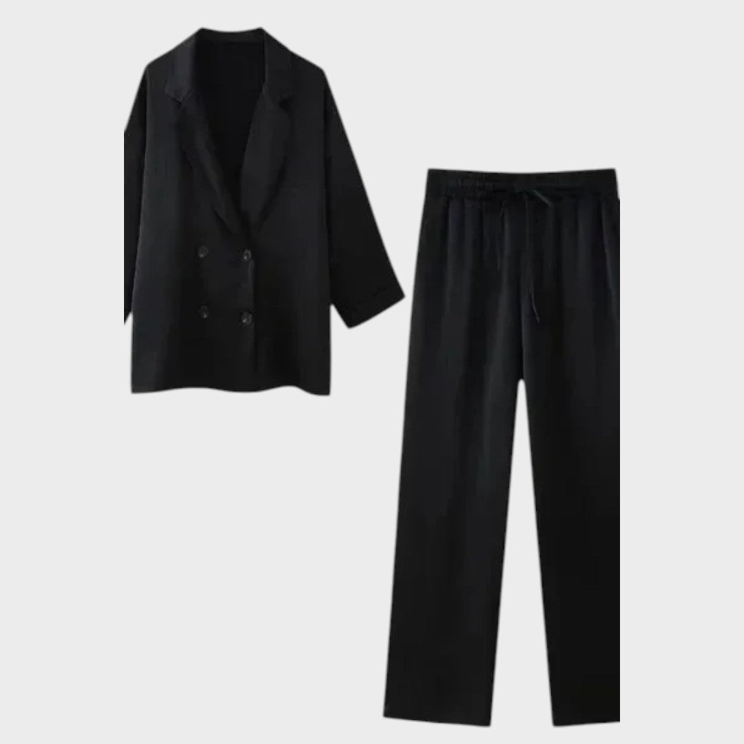 Malina - Elegáns stílus zakóval és nadrággal