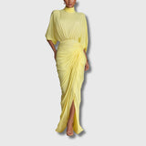 Diana – Elegáns maxi sárga ruha