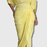 Diana – Elegáns maxi sárga ruha