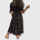Monique – Vintage pöttyös női ruha