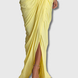 Diana – Elegáns maxi sárga ruha