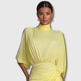 Diana – Elegáns maxi sárga ruha