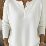 Helena | Henley gombos pulóver