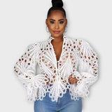 Malina – Elegáns Csipke Blúz